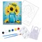 "Sunflowers In A Jar" DIY Canvas Art Kit, Adult Beginner, Acrylic Paint Size 11x14 inch